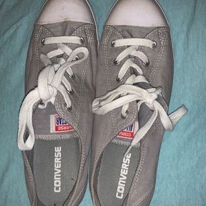 Grey Low Converse, Women Size 11